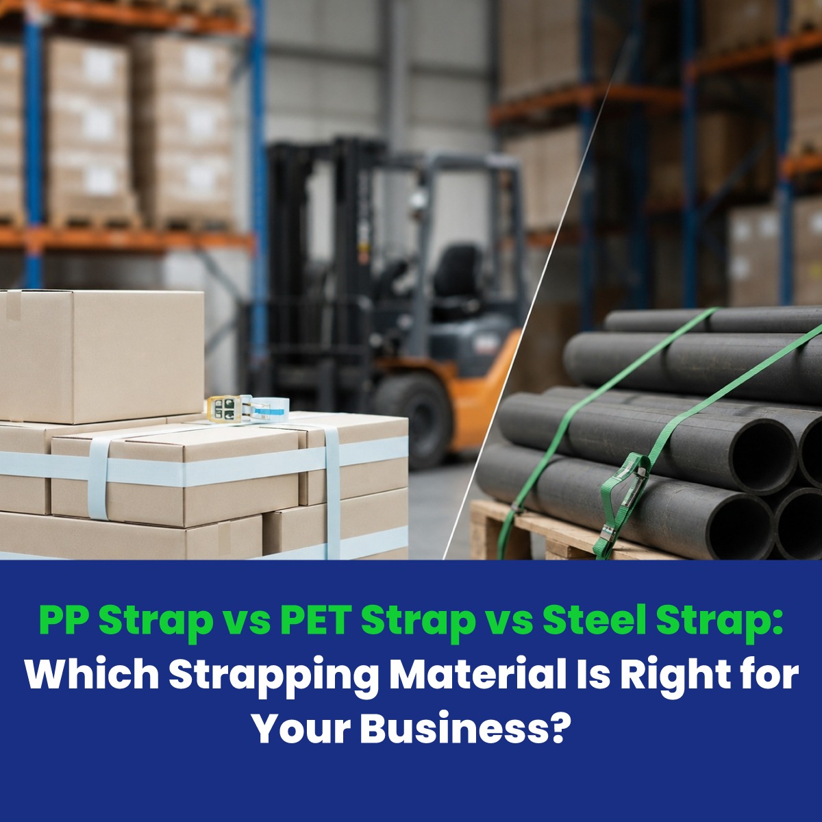 PP Strap vs PET Strap vs Steel Strap: Which Strapping Material Is Right for Your Business?